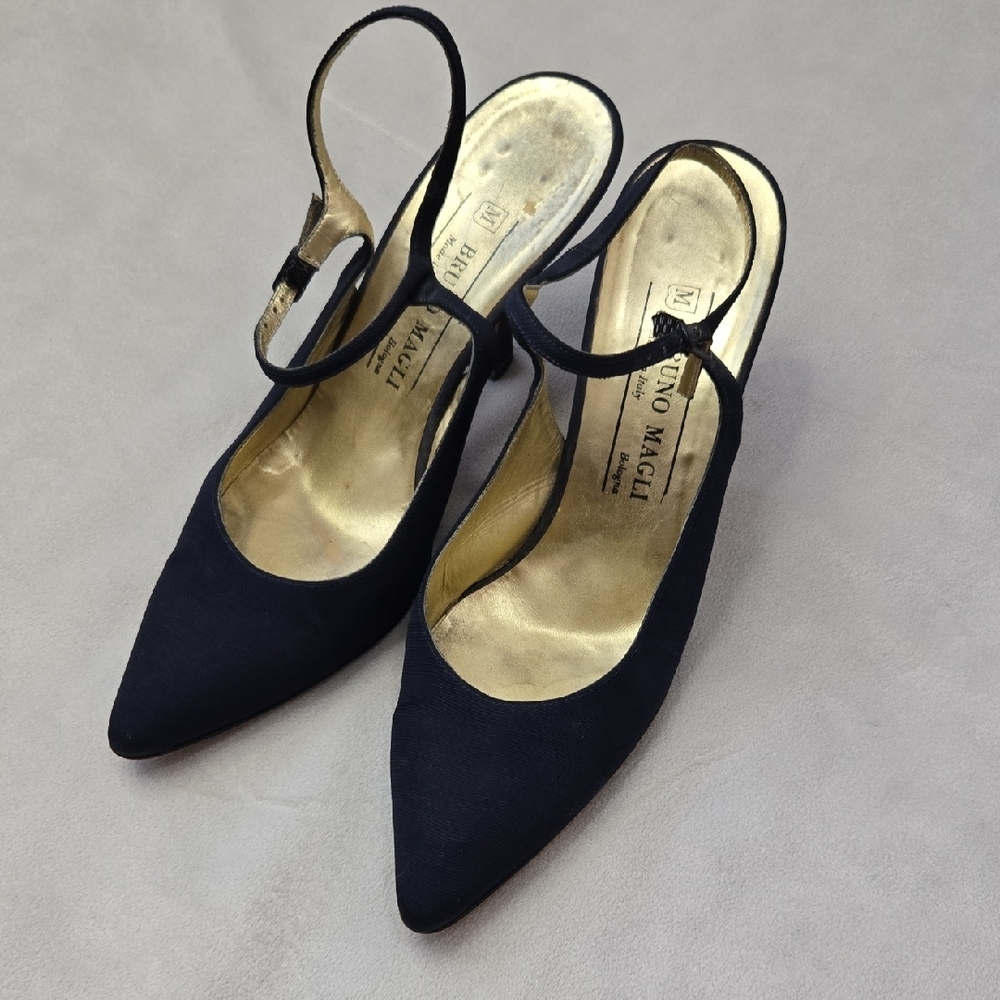 Bruno Magli Blue Heels - Picture 3 of 5